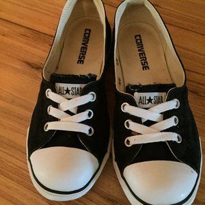 Converse All Star Womens Slip On Black Sz 6